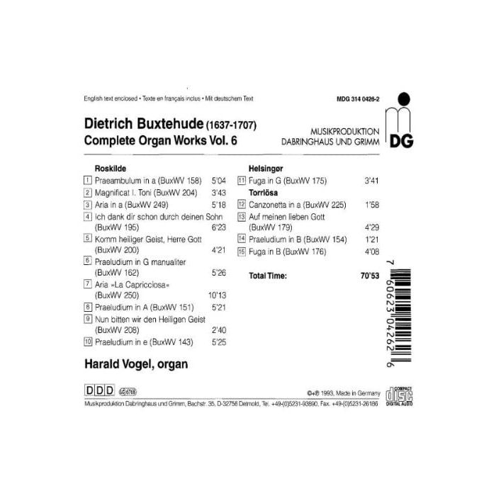 Buxtehude: Complete Organ Works vol. 6 - slide-1