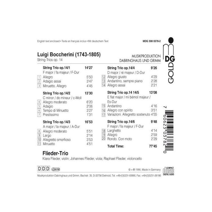 Boccherini: String Trios op. 14 - slide-1