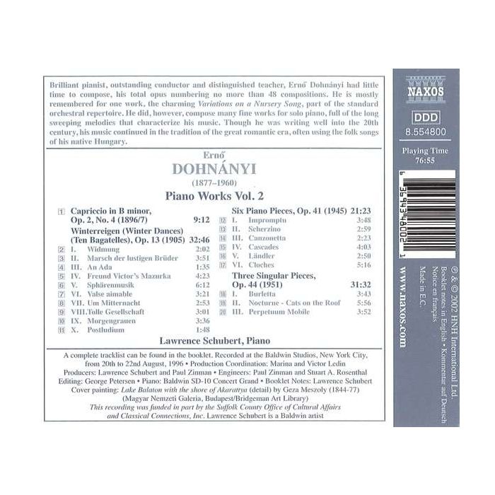 DOHNANYI: Piano Works vol. 2 - slide-1