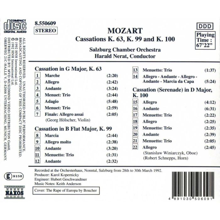 MOZART: Cassation - slide-1