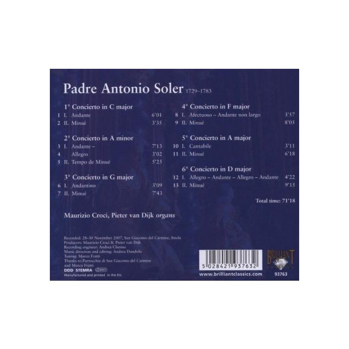 Soler: Six Concertos for Two Organs - slide-1