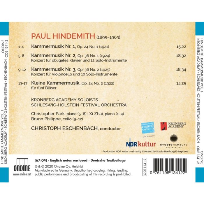 Hindemith: Kammermusik I - III; Kleine Kammermusik - slide-1