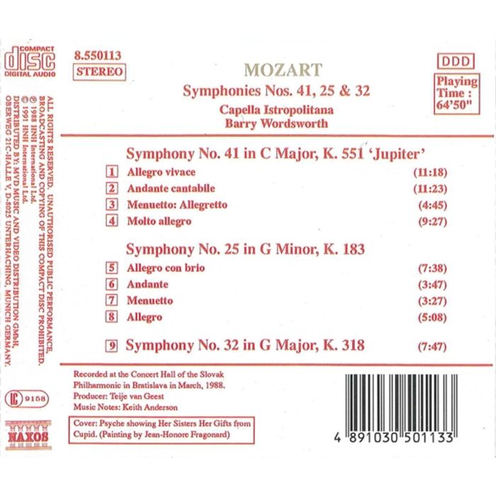 Mozart: Symphonies 41, 25 &  32 - slide-1