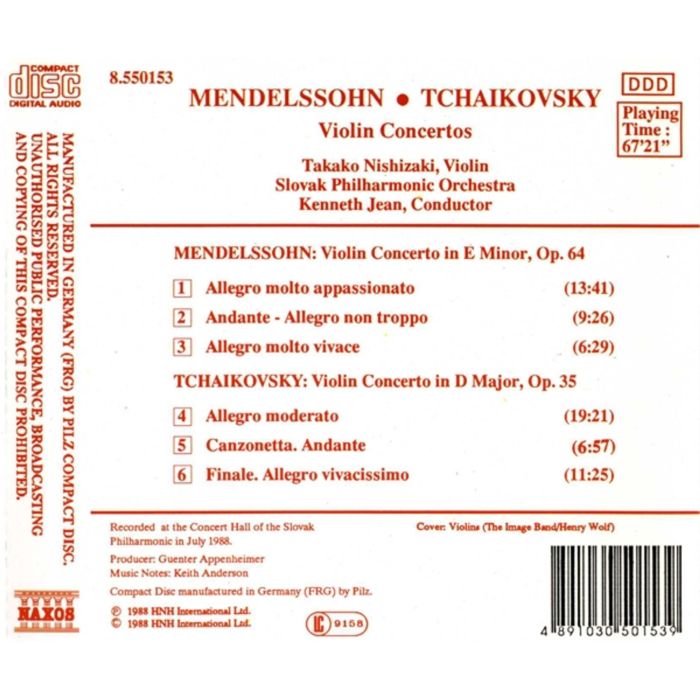 Mendelsohn / Tchaikowsky: Violin Concertos - slide-1