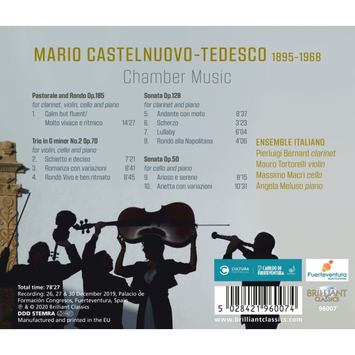 Castelnuovo-Tedesco: Chamber Music - slide-1