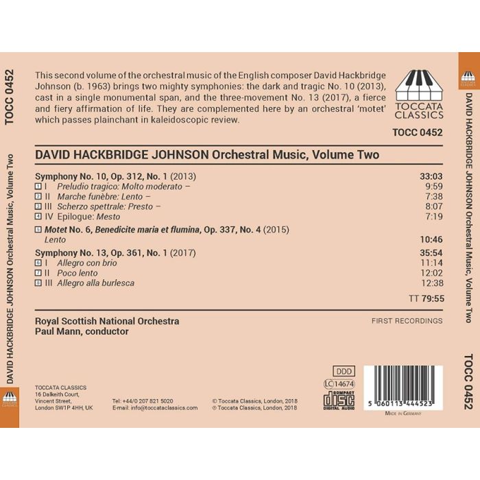 Johnson: Orchestral Music Vol. 2 - slide-1