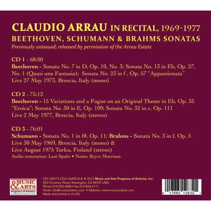 Claudio Arrau in Recital (1969-1977) - slide-1