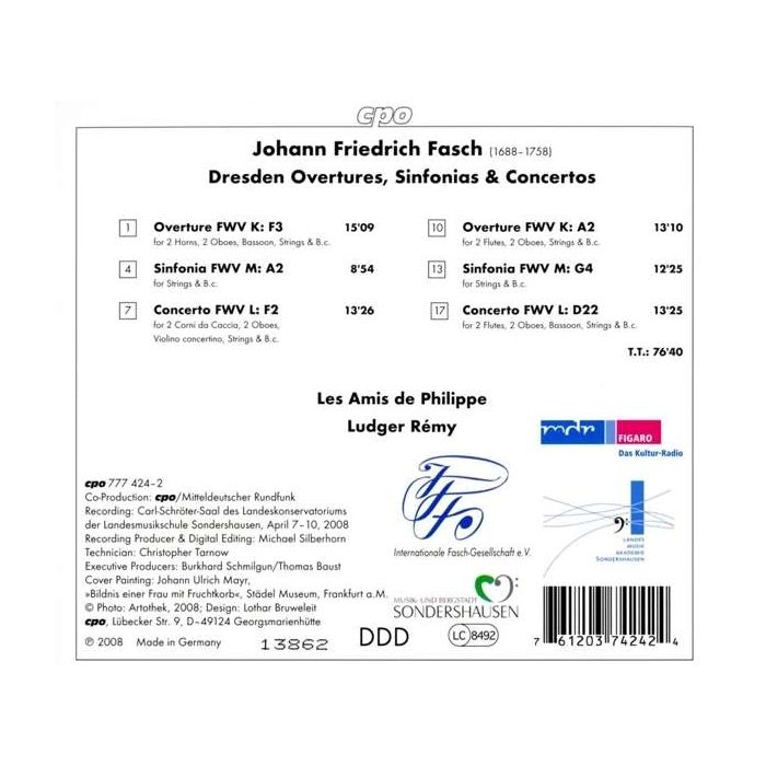 Fasch: Dresden Overtures, Sinfonias & Concertos - slide-1