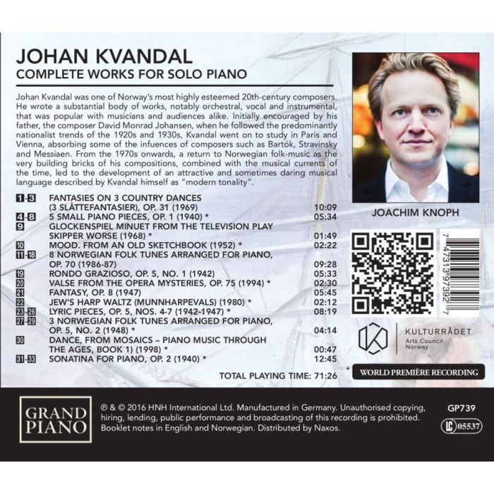 Kvandal: Complete Works for Solo Piano - slide-1