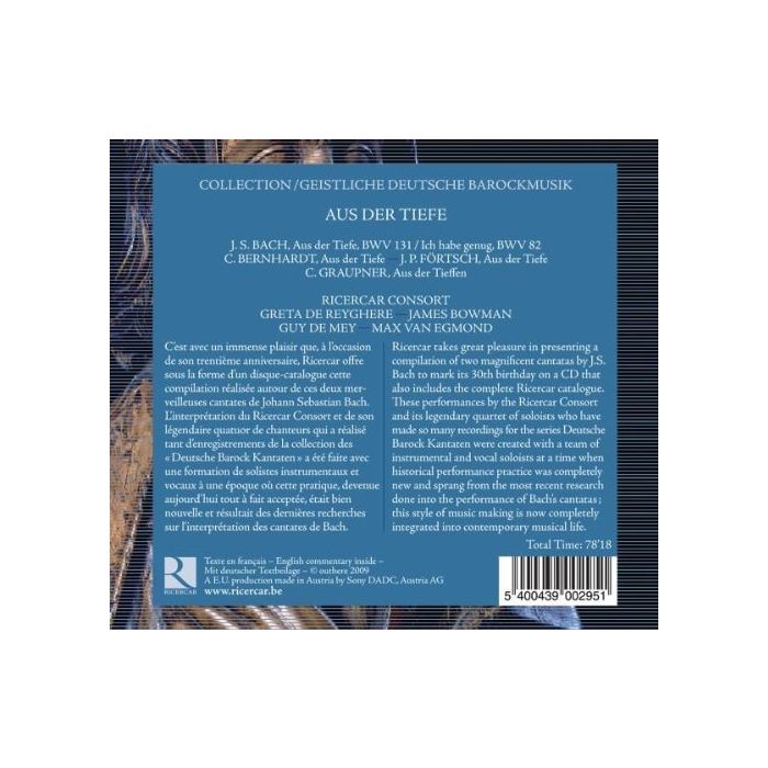 Bach: Aus der Tiefe + kantata 