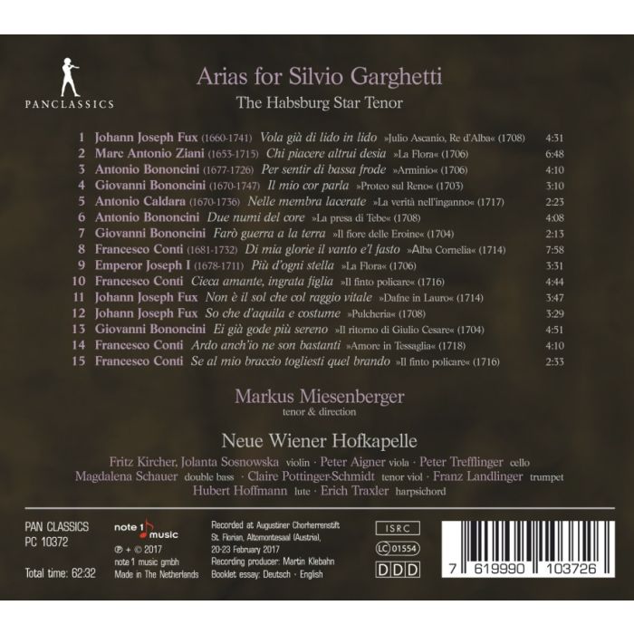 Arias for Silvio Garghetti - the Habsburg Star Tenor - slide-1
