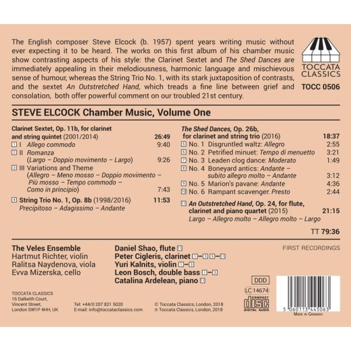 Elcock: Chamber Music Vol. 1 - slide-1