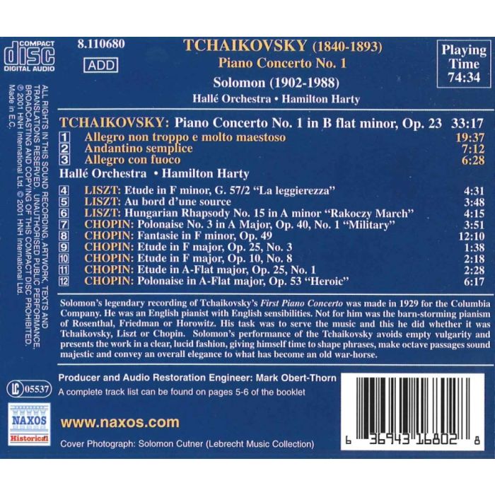 TCHAIKOVSKY: Piano Concerto No. 1/ CHOPIN: Etudes - slide-1