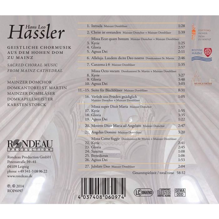 Hassler: Sacred Choral Music from Mainz Cathedral - slide-1