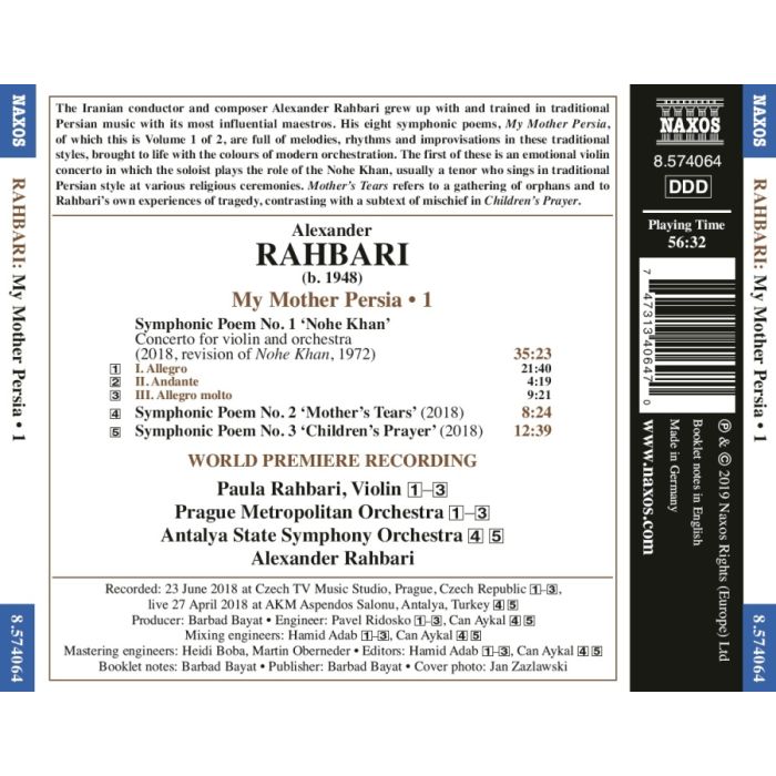 Rahbari: My Mother Persia - Symphonic Poems Vol. 1 - slide-1