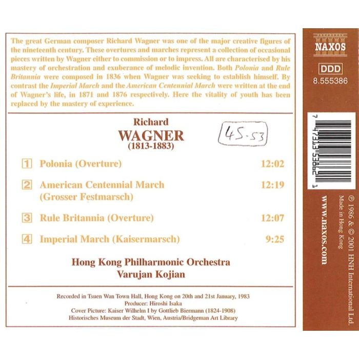 WAGNER: Polonia; Rule Britannia; Marches - slide-1