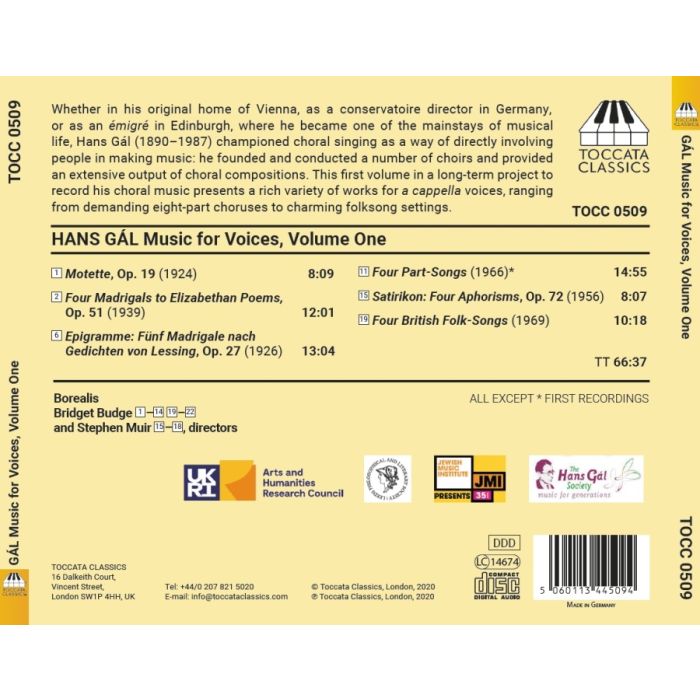 Gál: Music for Voices Vol. 1 - slide-1