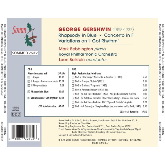 Gershwin: Rhapsody in Blue; Piano Concerto; Variations  - slide-1