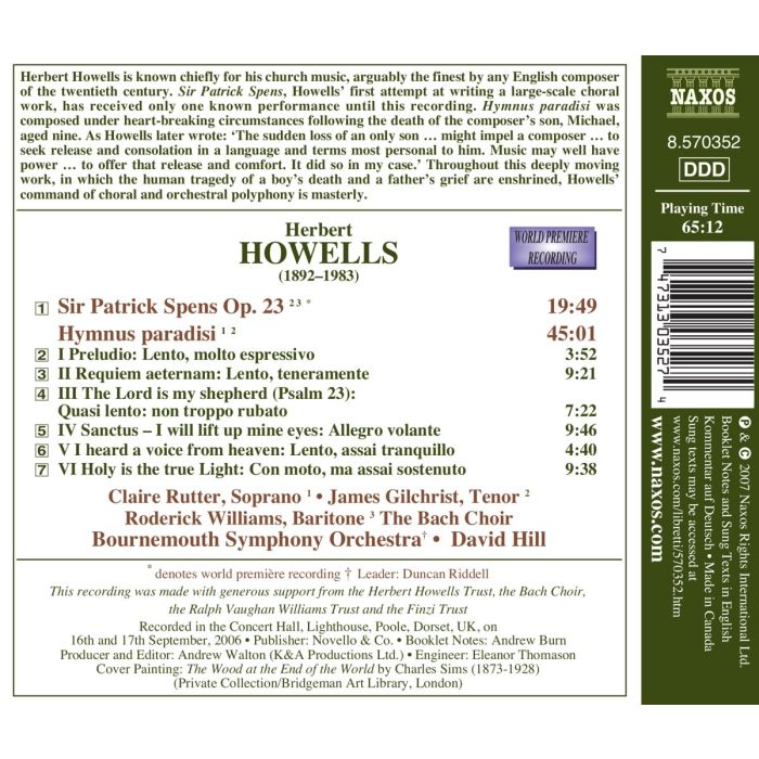 Howells: Hymnus paradisi - slide-1
