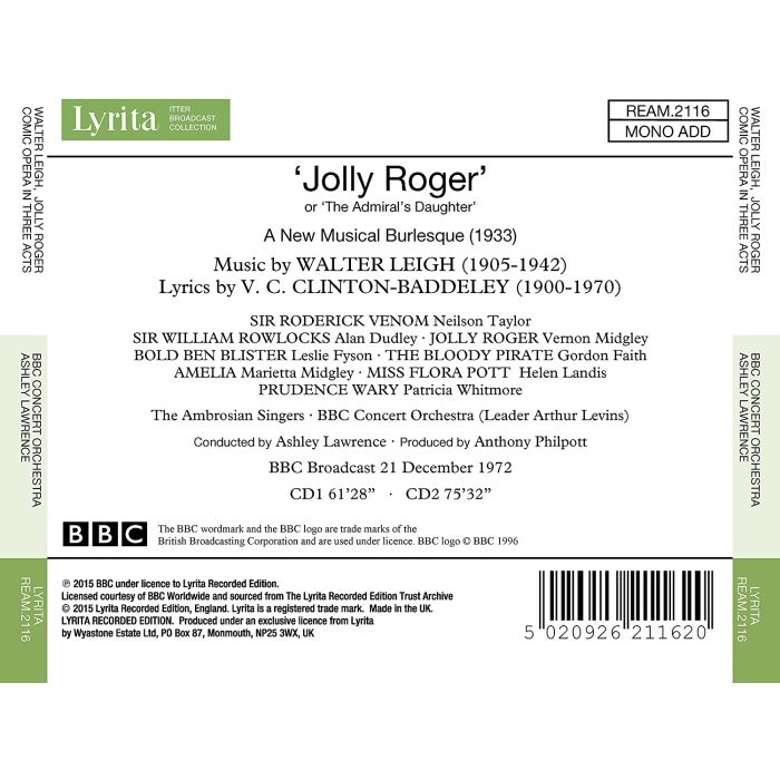 Leigh: Jolly Roger, comic opera in 3 acts - slide-1