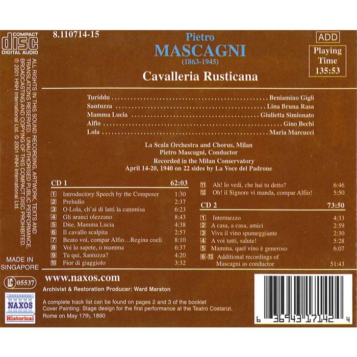 MASCAGNI: Cavalleria Rusticana - slide-1