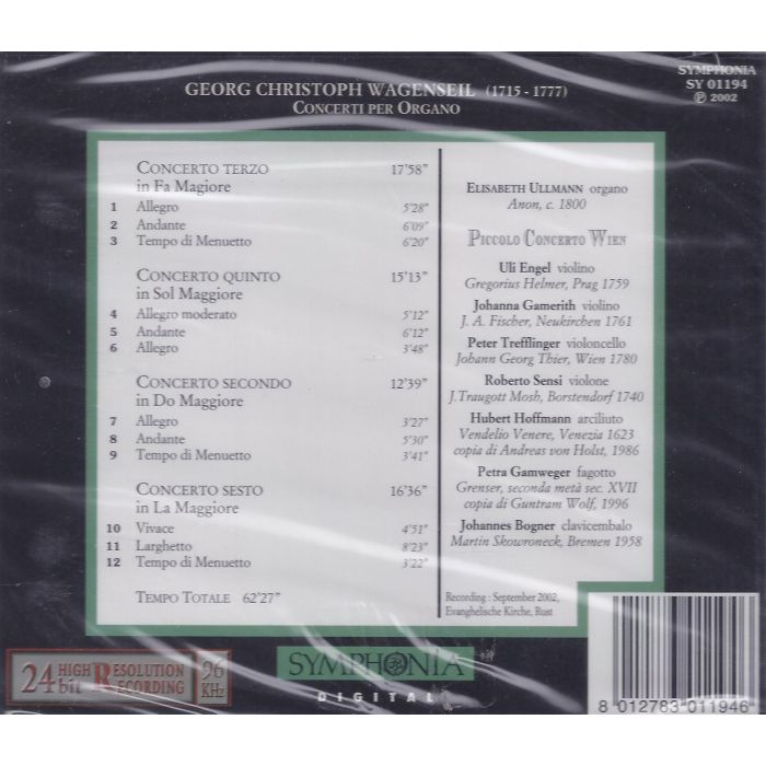 Wagenseil: Concerti per organo - slide-1