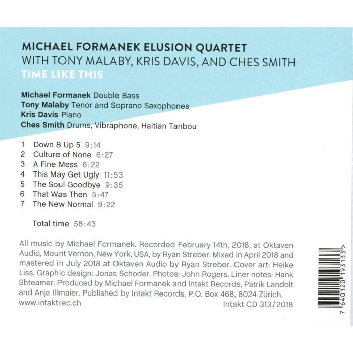 Michael Formanek Elusion Quartet/Malaby/Davis/Smith: Time like This - slide-1