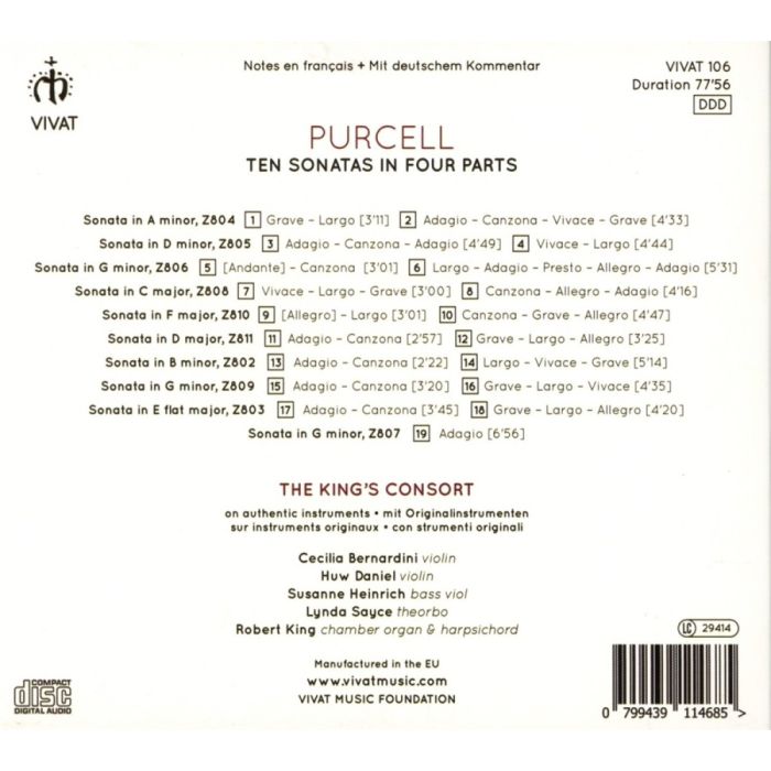 Purcell: Ten Sonatas in Four Parts - slide-1