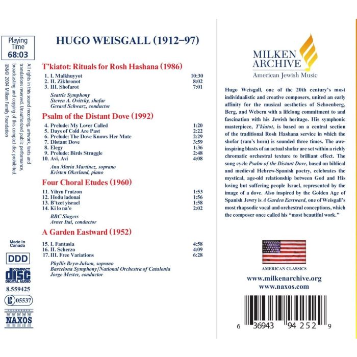 Weisgall: Rituals for Rosh Hashana 