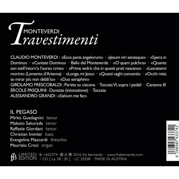 Monteverdi: Travestimenti + Frescobaldi,Pasquini, Grandi - slide-1