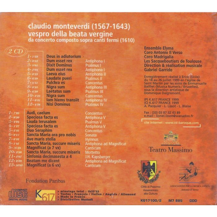Monteverdi: Vespro della beata vergine - slide-1