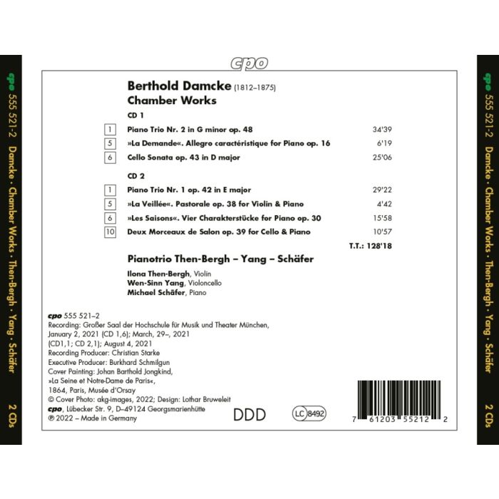 Damcke: Piano Trios Nos. 1 & 2 - Chamber Works - slide-1