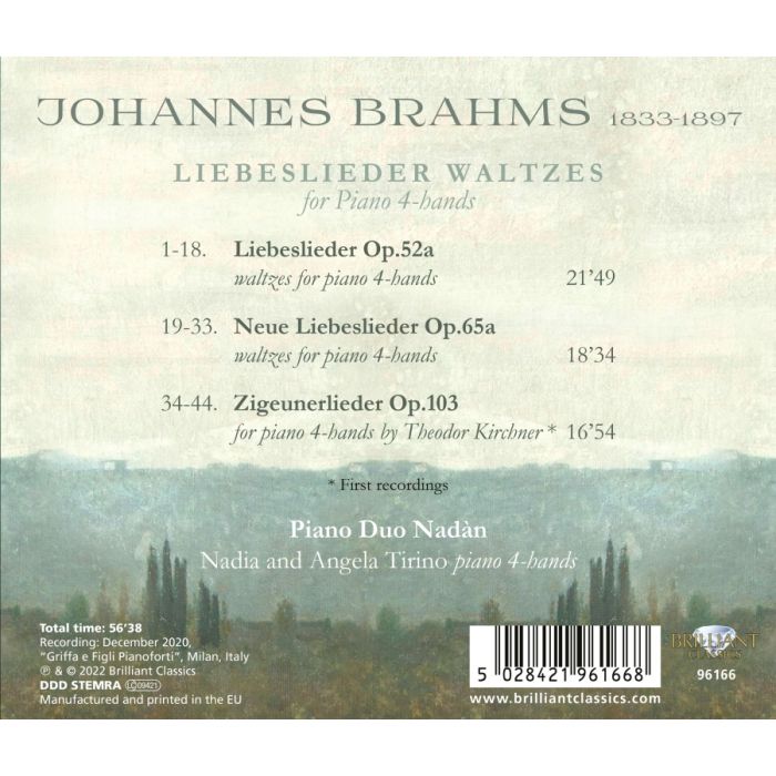 Brahms: Liebeslieder Waltzes for Piano 4-hands - slide-1