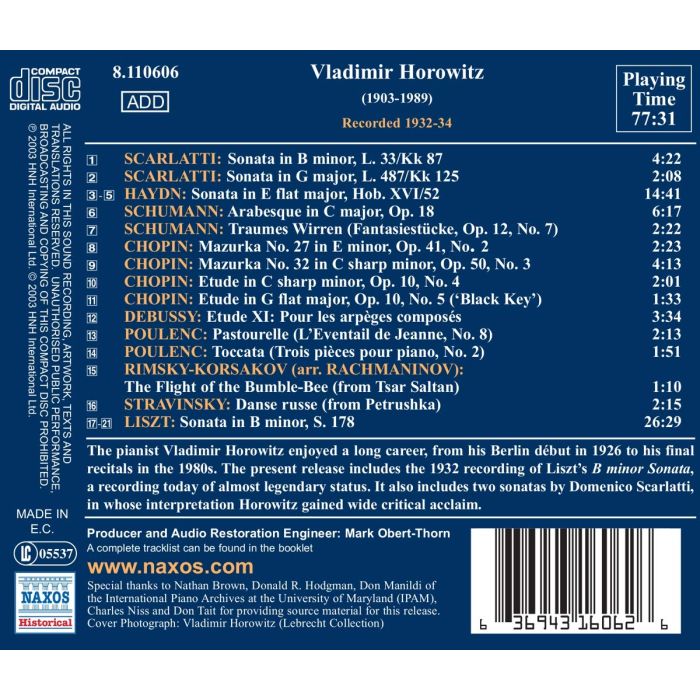 GREAT PIANISTS - HOROWITZ ( 1932 - 34 ) - slide-1