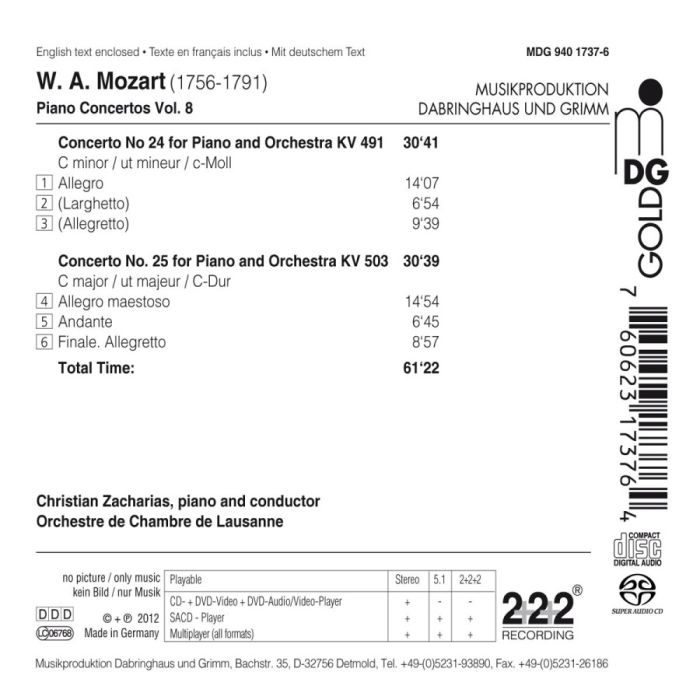 Mozart: Piano Concertos Vol. 8 - Nos. 24 & 25 - slide-1