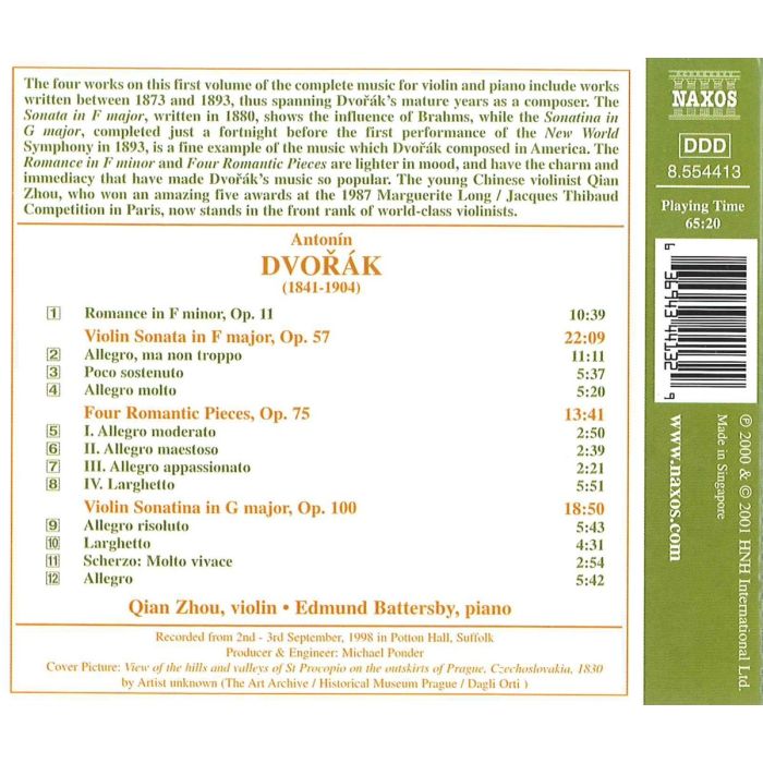DVORAK: Music for Violin & Piano vol. 1 - slide-1