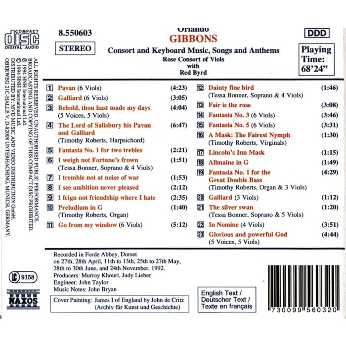 GIBBONS: Music for Viols & Voice - slide-1
