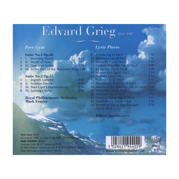 Grieg: Peer Gynt Suites and Lyric pieces - slide-1