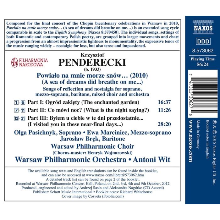 Penderecki : Powiało na mnie morze snów… - slide-1