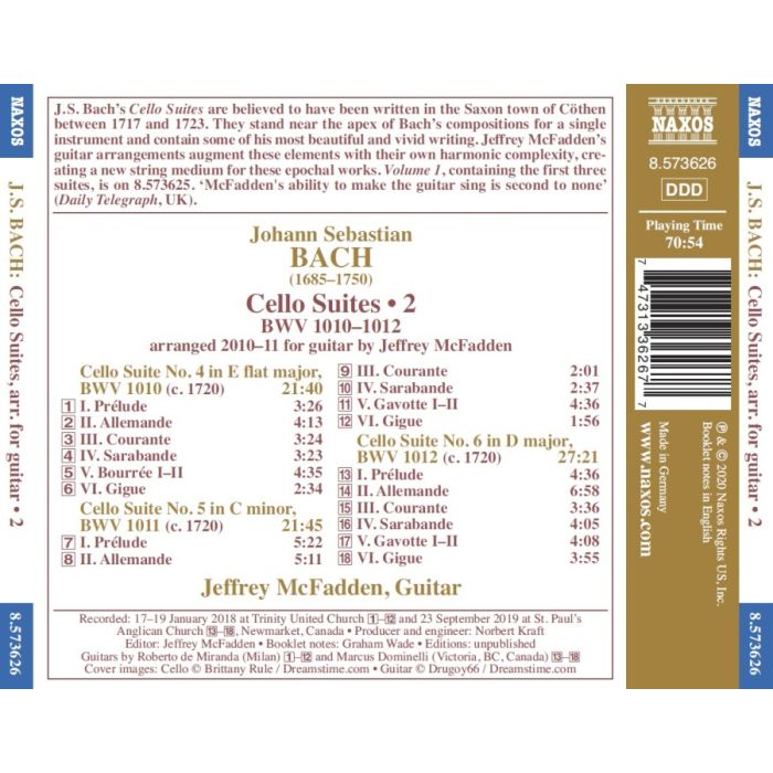 Bach: Cello Suites Vol. 2 arranged for guitar - slide-1