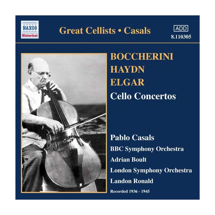 BOCCHERINI / HAYDN / ELGAR: Cello Concertos