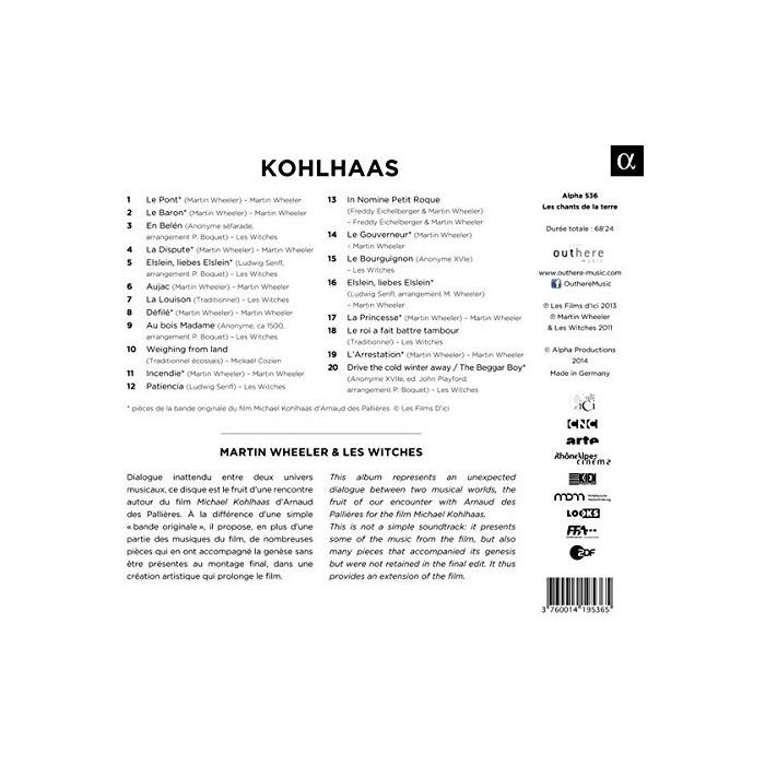 Kohlhaas - muzyka z filmu Arnaud des Pallières 