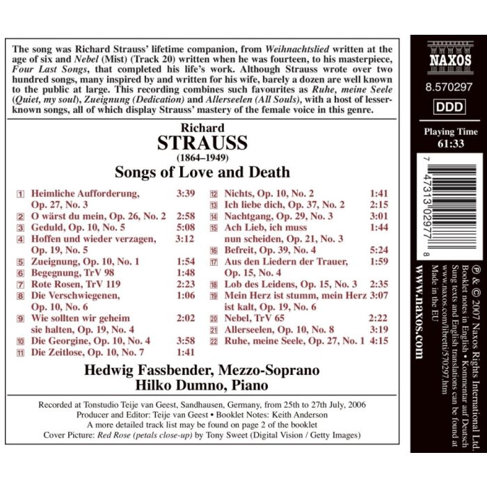 Strauss Richard: Songs of Love and Death - slide-1