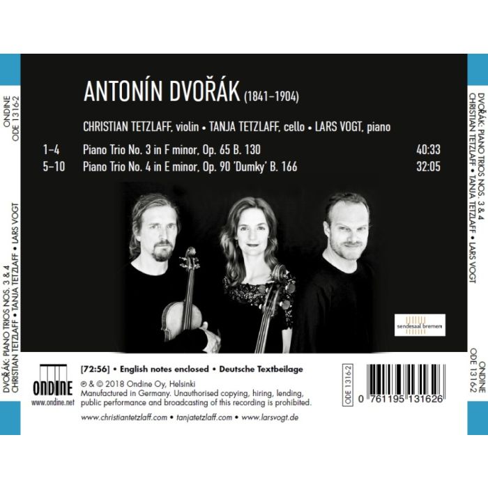 Dvorak: Piano Trios Nos. 3 & 4 ‘Dumky’ - slide-1