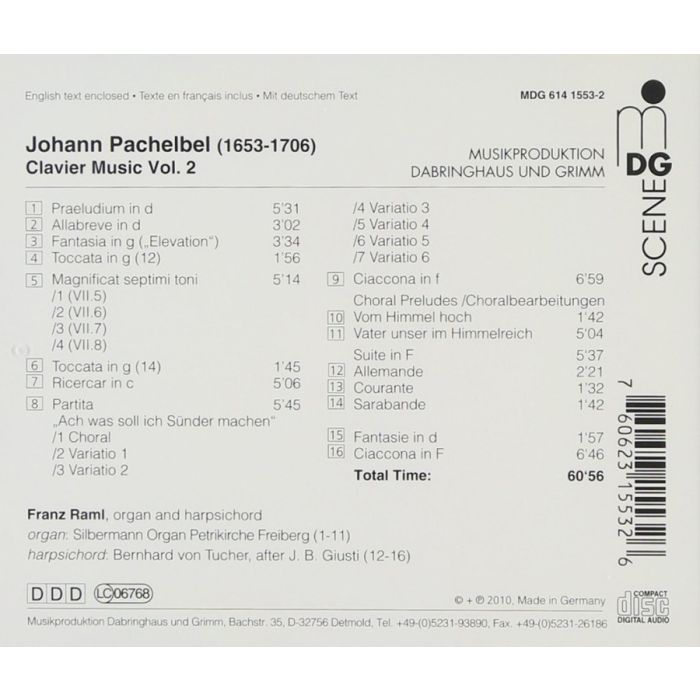 Pachelbel: Clavier Music Vol. 2 - slide-1