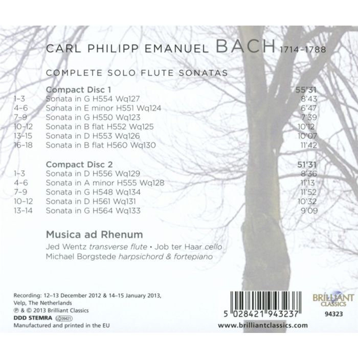 C.P.E. Bach: Complete Solo Flute Sonatas - slide-1