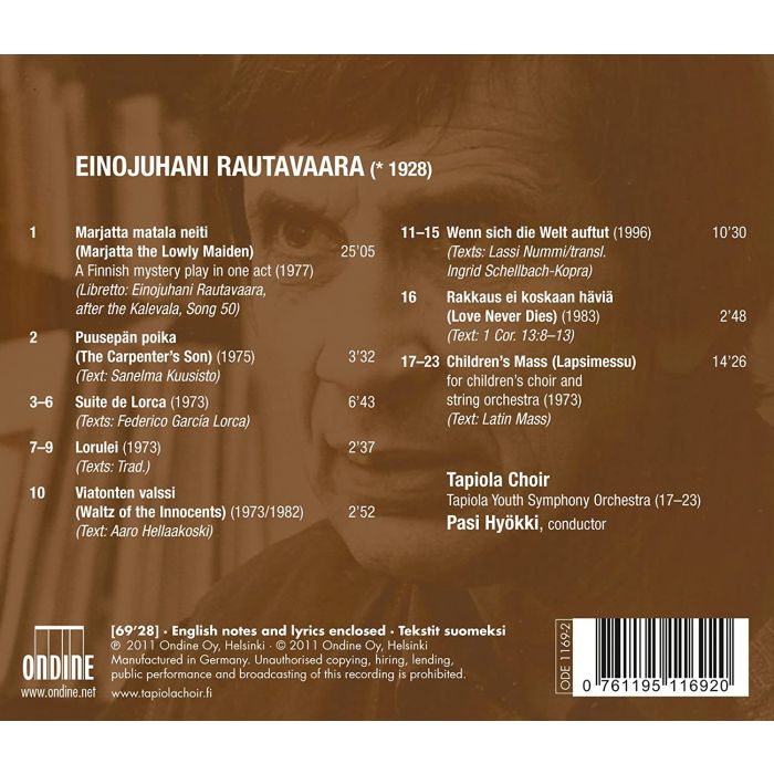 Rautavaara: Marjatta (Various Works For Childrens Choir) - slide-1