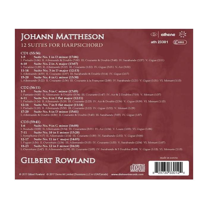 Mattheson: 12 Suites for Harpsichord - slide-1