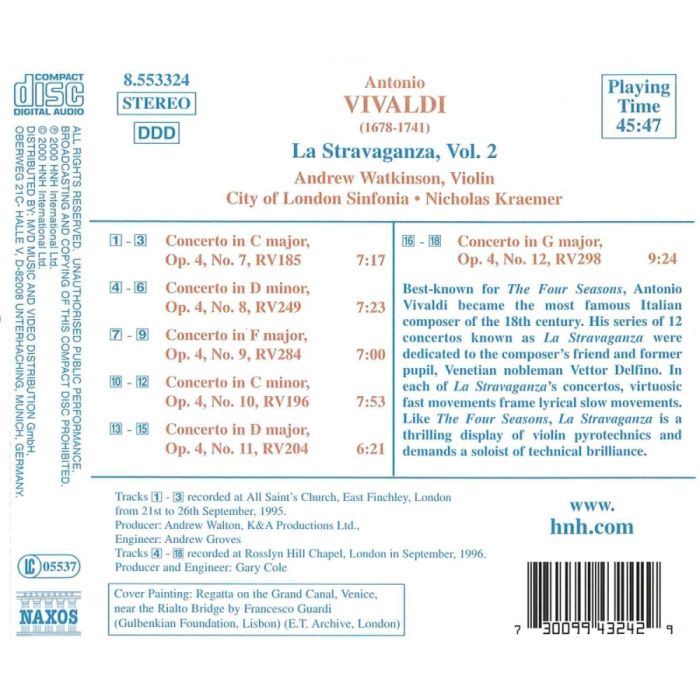 VIVALDI: La Stravaganza, Vol. 2 - slide-1