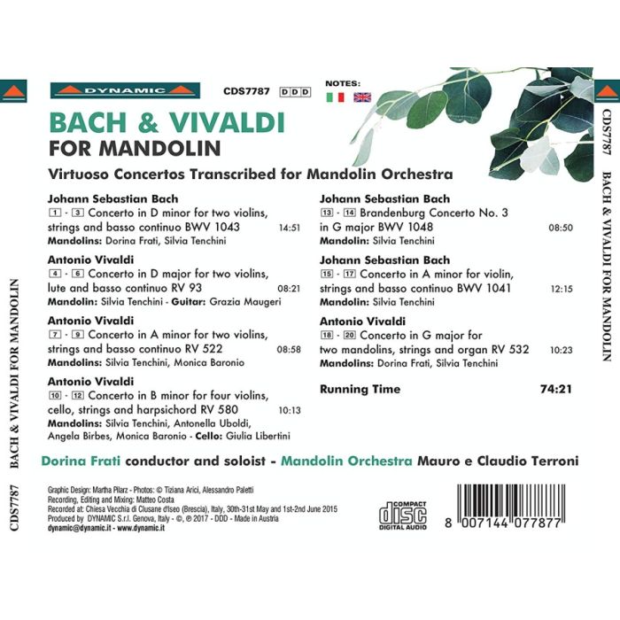 Bach & Vivaldi: For Mandolin - Virtuoso concertos transcribed for mandolin orchestra - slide-1